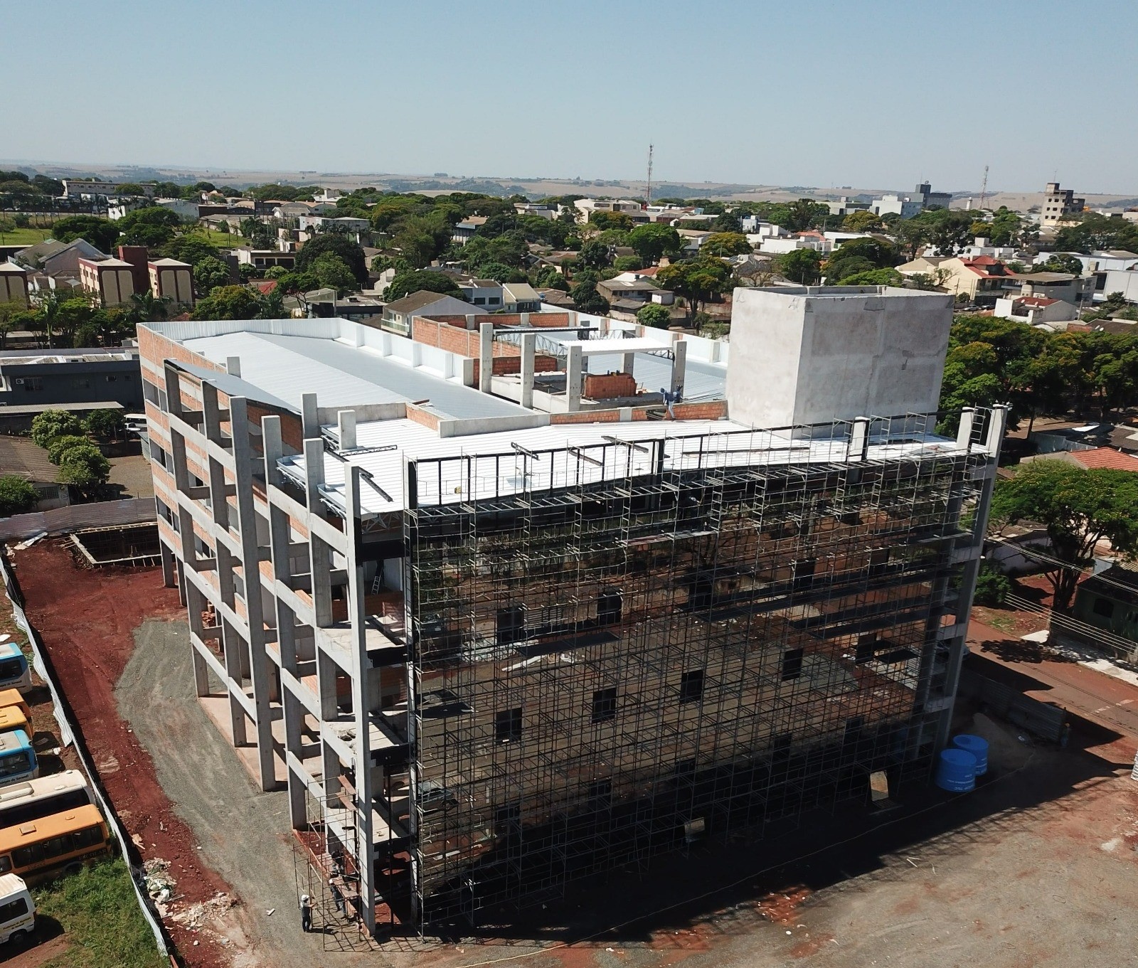 Nova sede da Prefeitura de Sarandi está com 70% da obra concluída