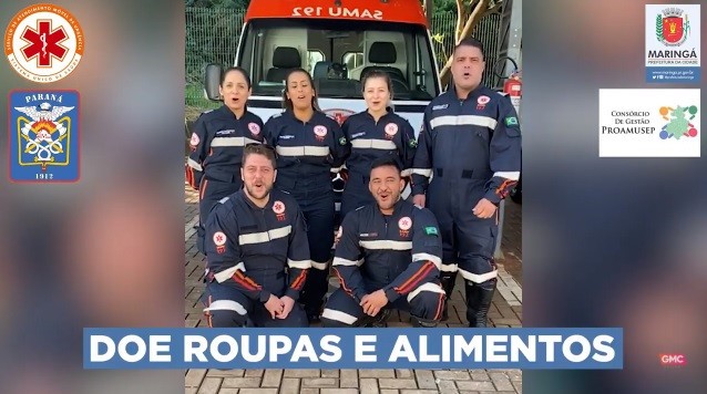 Samu e Bombeiros fazem campanha para arrecadar alimentos