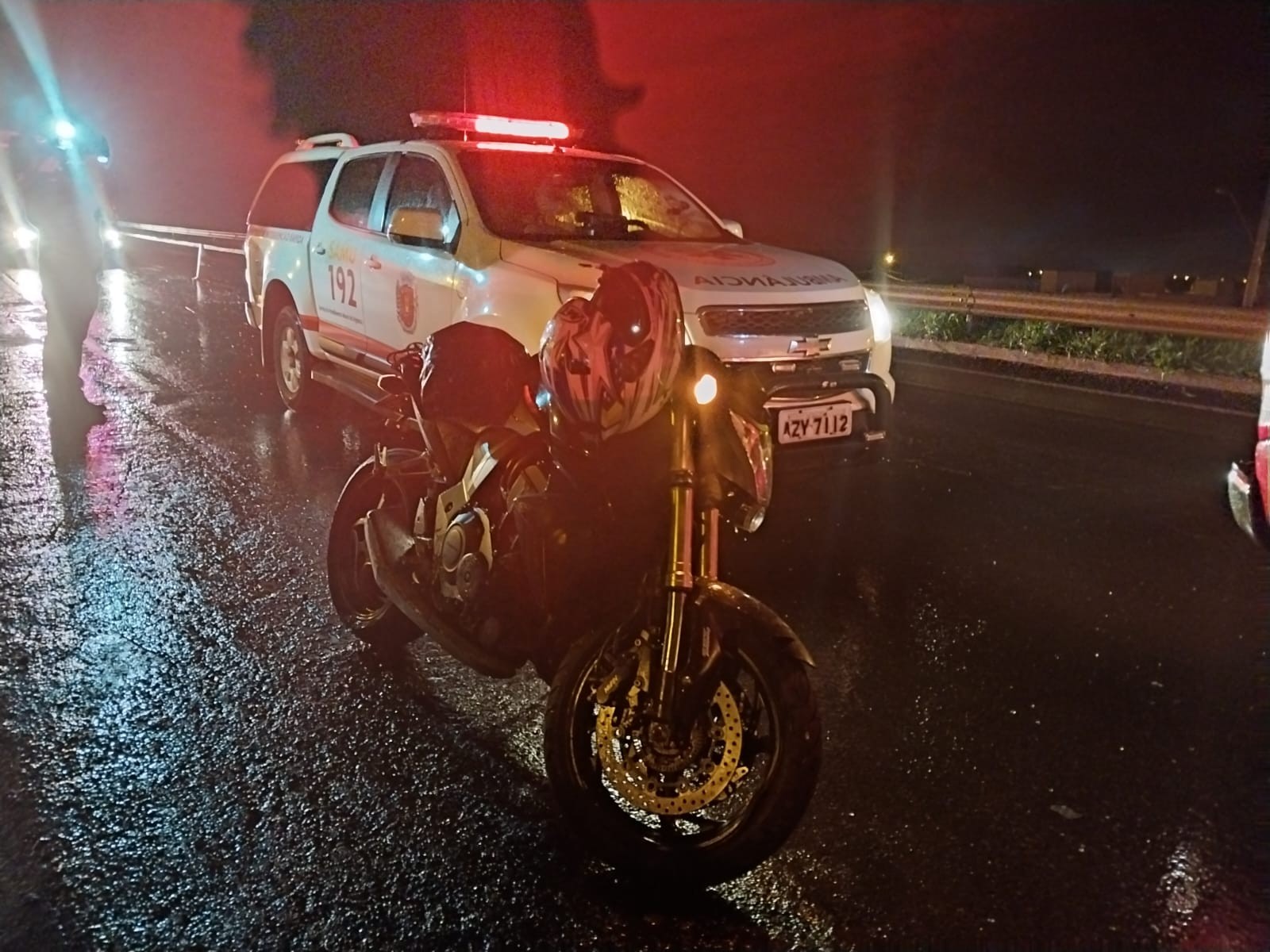 Policial Militar fica gravemente ferido ao sofrer acidente de moto no Contorno Norte