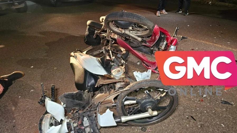 Acidente entre motos deixa duas pessoas feridas em Sarandi