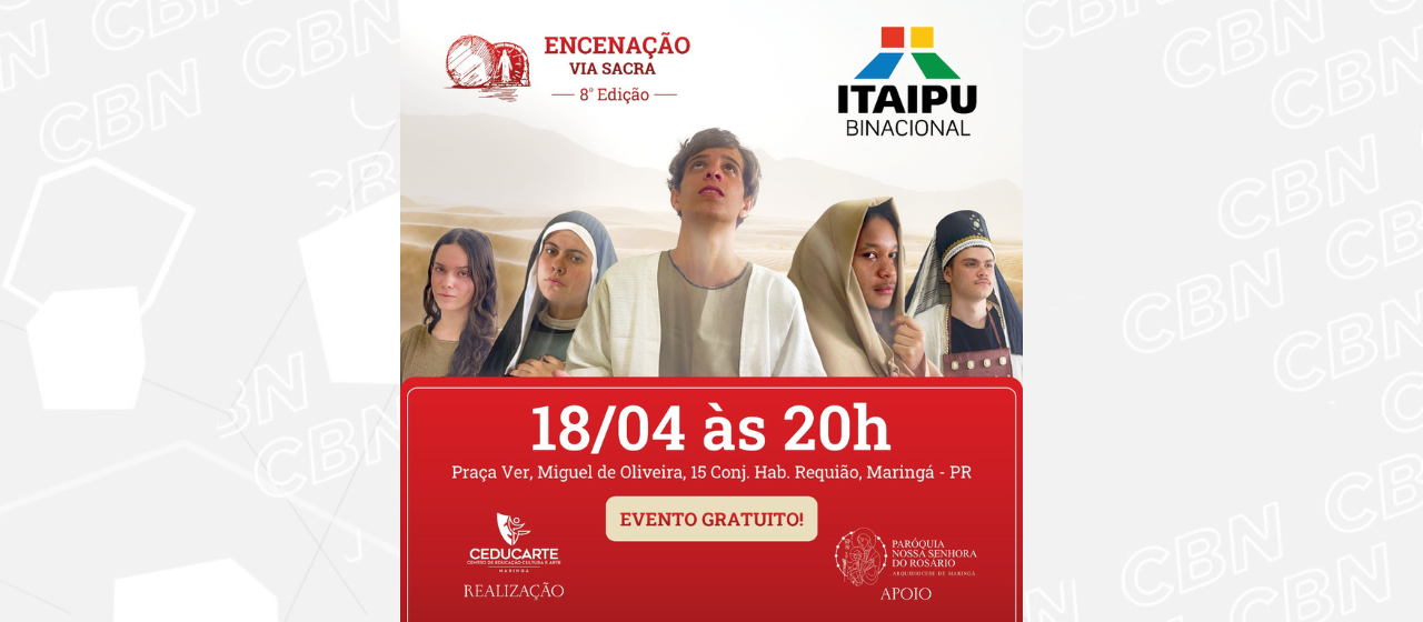 Com recursos da Itaipu, ONG promove encenação da Via Sacra