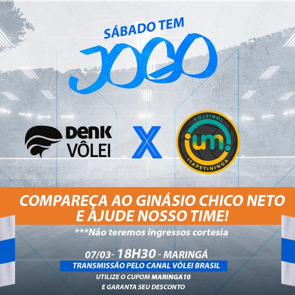 Denk Maringá perde para o Itapetininga por 3 sets a 2