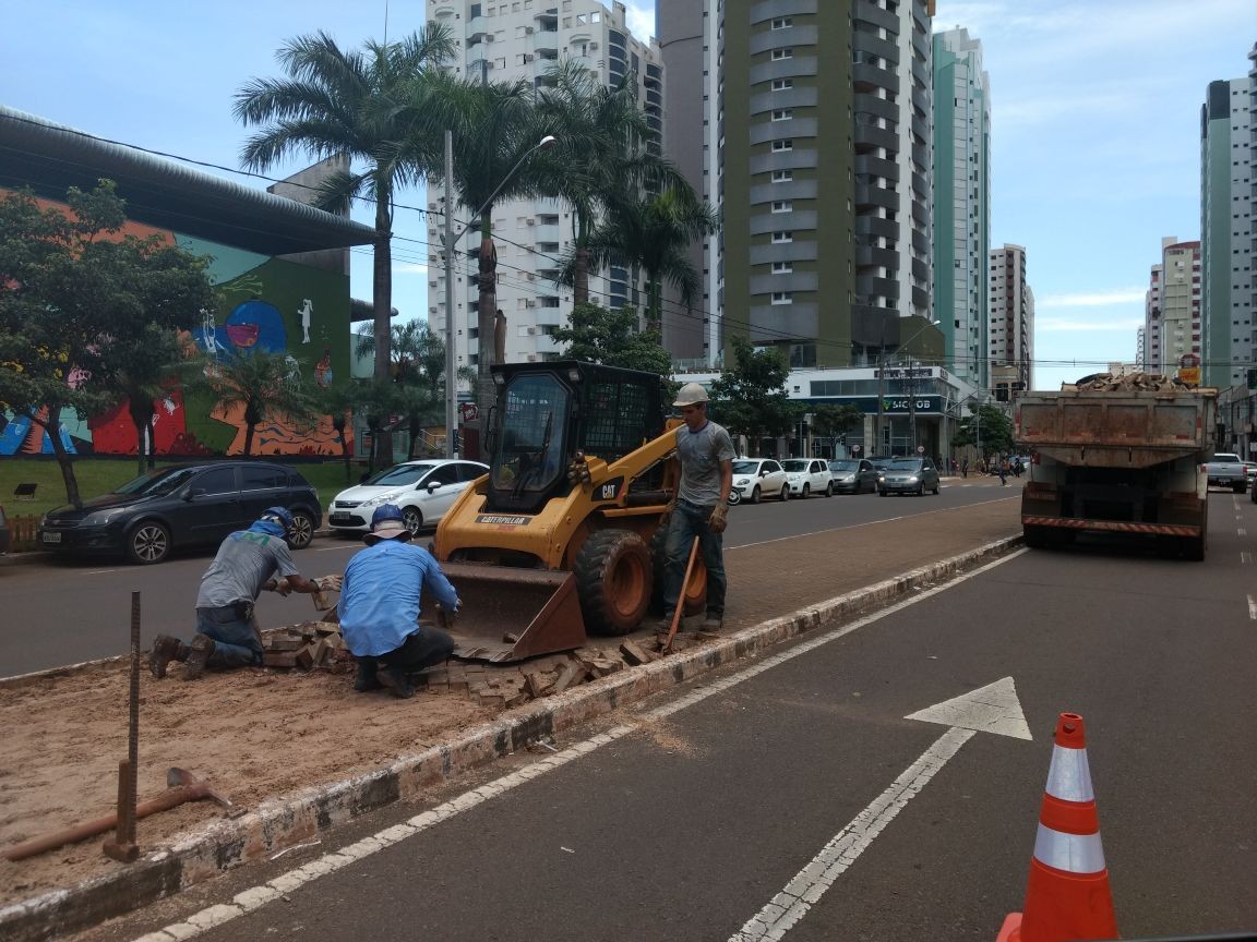 Começa a implantação de ciclovia na Avenida Horácio Racanello
