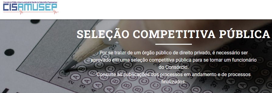 Cisamusep abre inscrições para Seleção Competitiva Pública