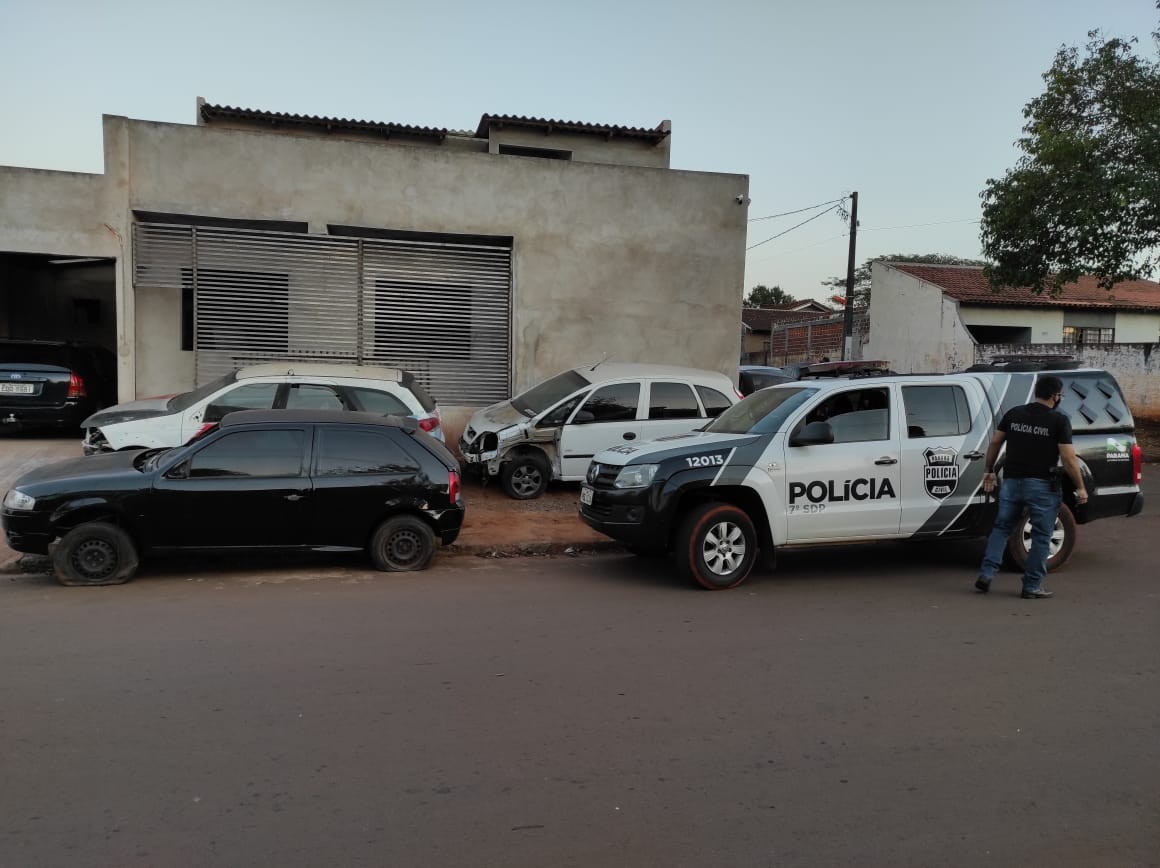 Presos integrantes de quadrilha que roubava e desmanchava carros em Campo Mourão