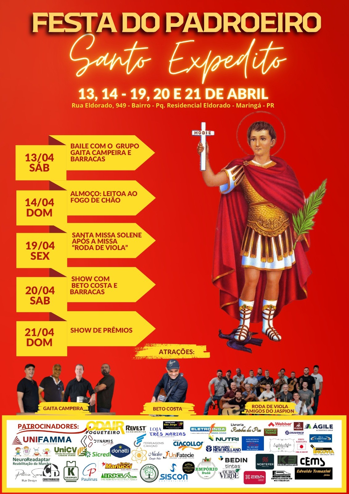 Paróquia Santo Expedito em Maringá está em festa