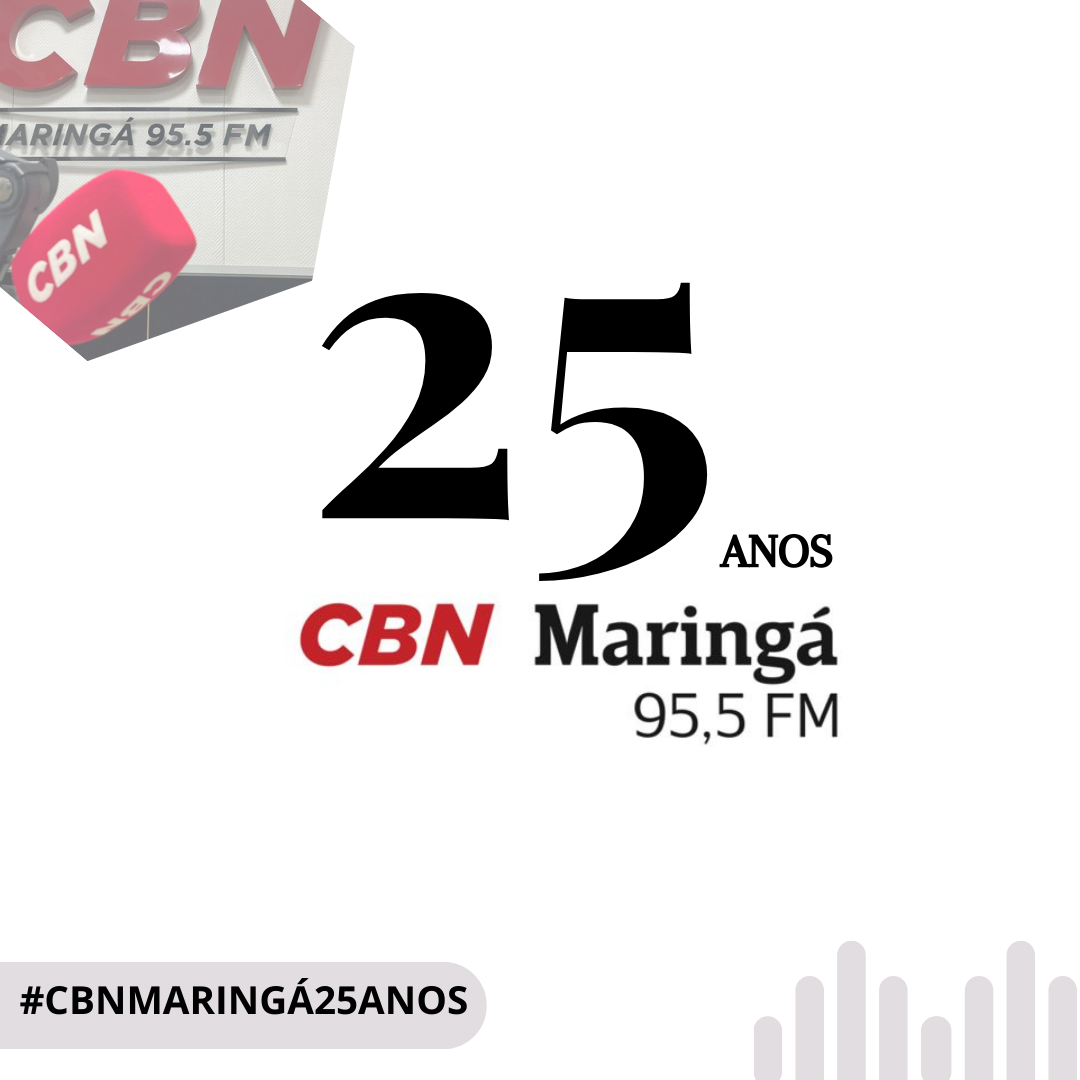 Neste sábado, 14 de outubro, a CBN Maringá completa 25 anos no ar