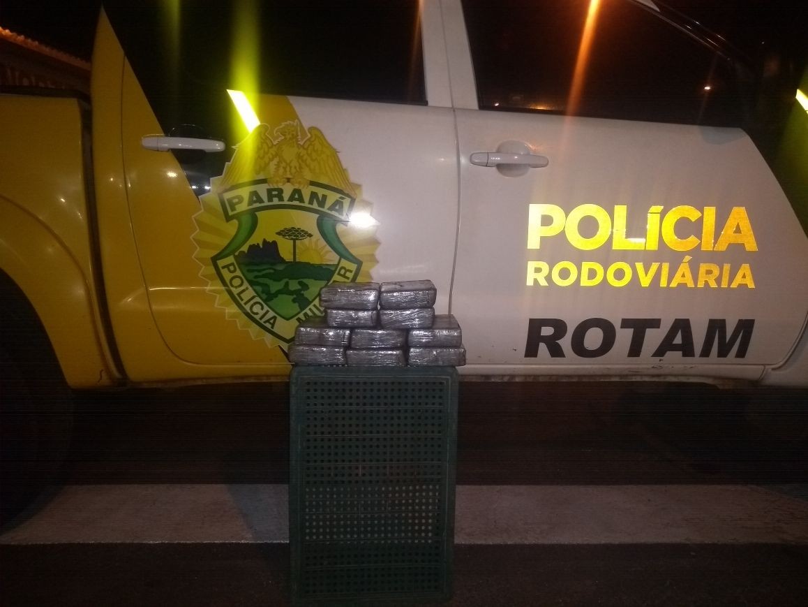 Mulher é presa com 13 kg de maconha em ônibus