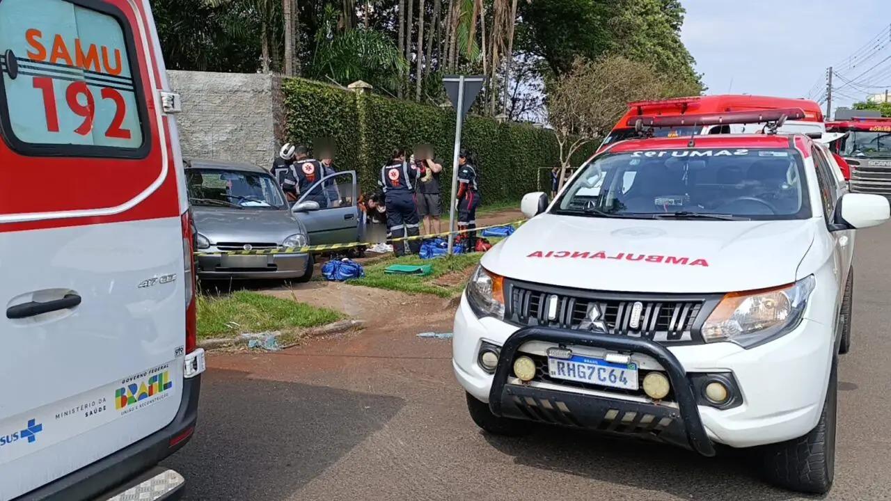 Idosa morre após grave acidente de trânsito em Maringá