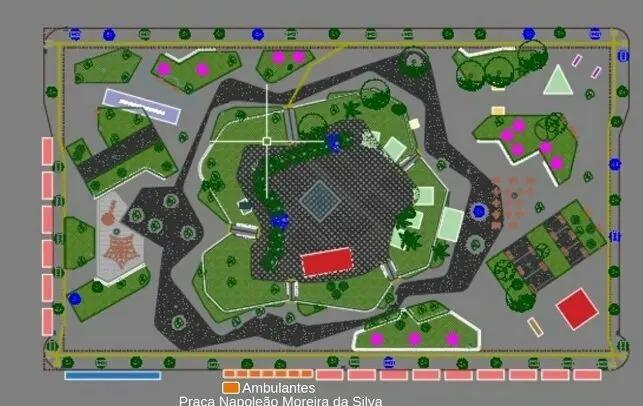 Praças da Maringá Encantada terão 45 vendedores ambulantes