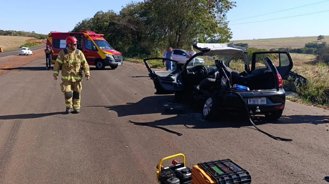 Homem é entubado após grave acidente na PR-317