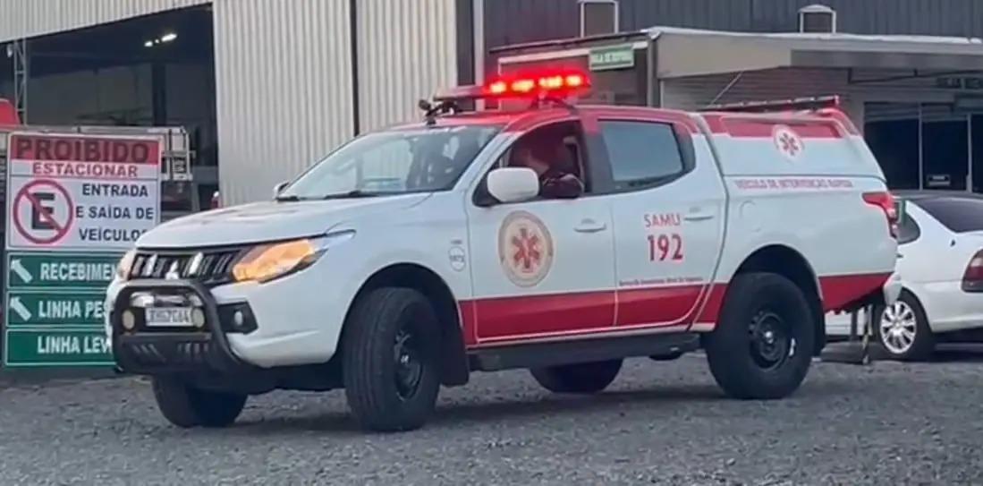 Trabalhador tem perna esmagada por caminhão em empresa de Maringá