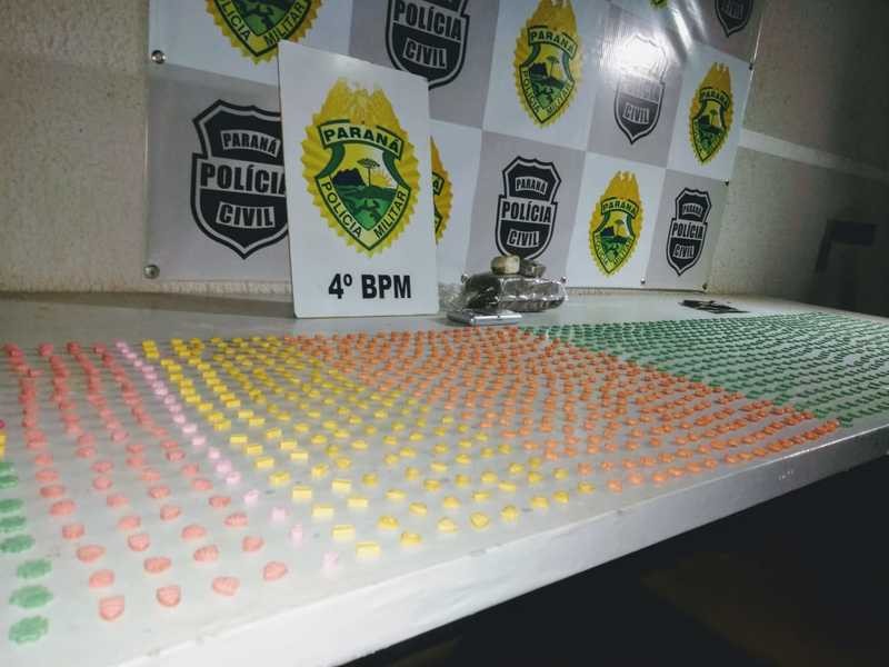 Homem é preso com 1,5 mil comprimidos de ecstasy em Maringá