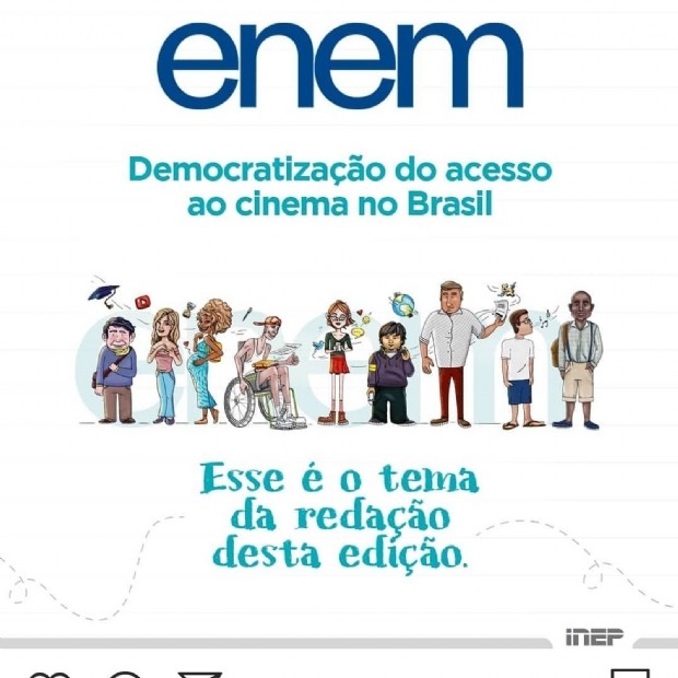 Redação Enem 2019: democratização do acesso ao cinema no Brasil