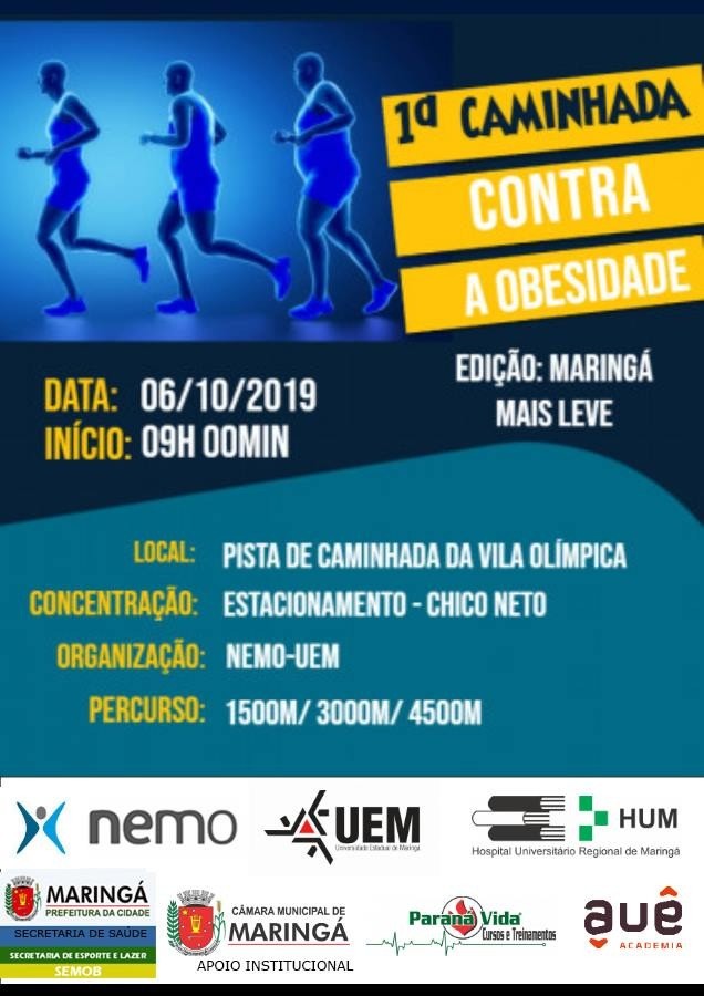 Maringá terá caminhada contra a obesidade