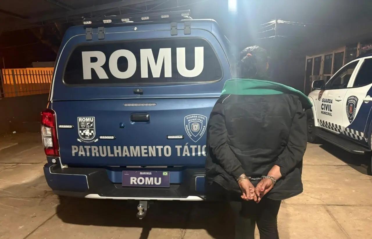 Mulher suspeita de envolvimento em homicídio na Zona 6, é presa pela Guarda Civil de Maringá