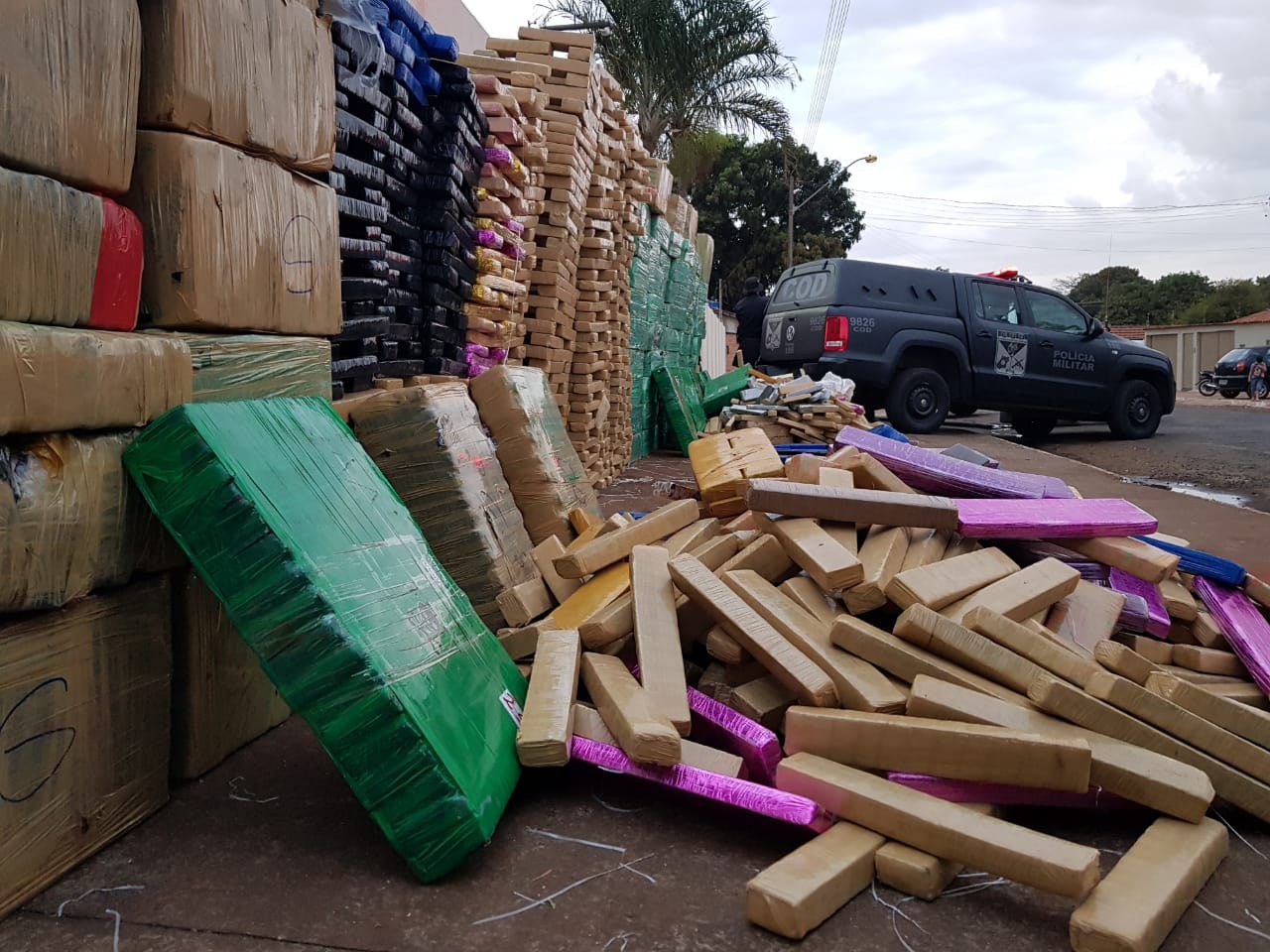 Denarc de Maringá ajuda a apreender quatro toneladas de maconha