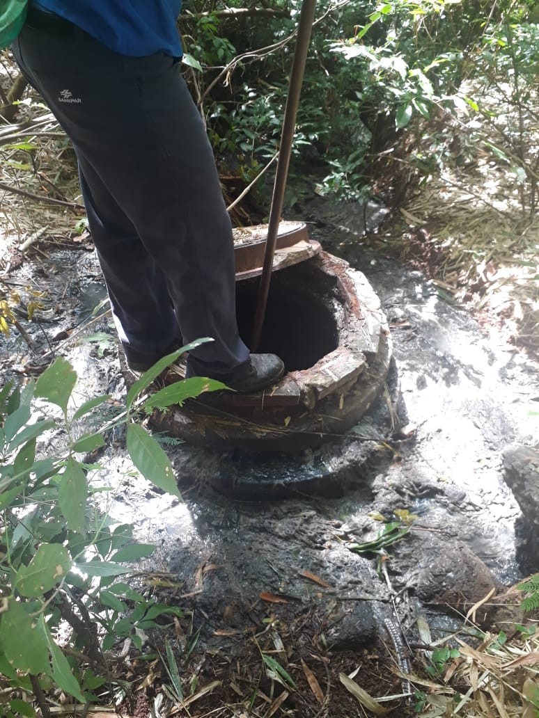 Sema encontra ponto de esgoto irregular da Sanepar em Maringá