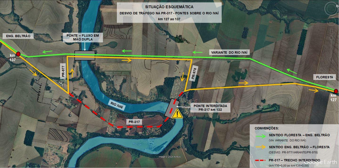 Veja vídeo de logística montada para desvio de ponte onde balsa encalhou