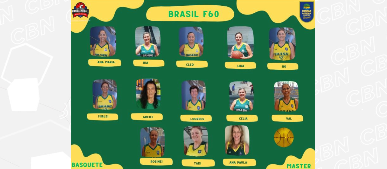 Seleção brasileira master de basquete feminino busca patrocínio