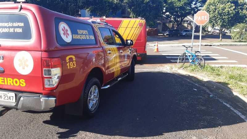 Ciclista fica gravemente ferido após queda em Maringá
