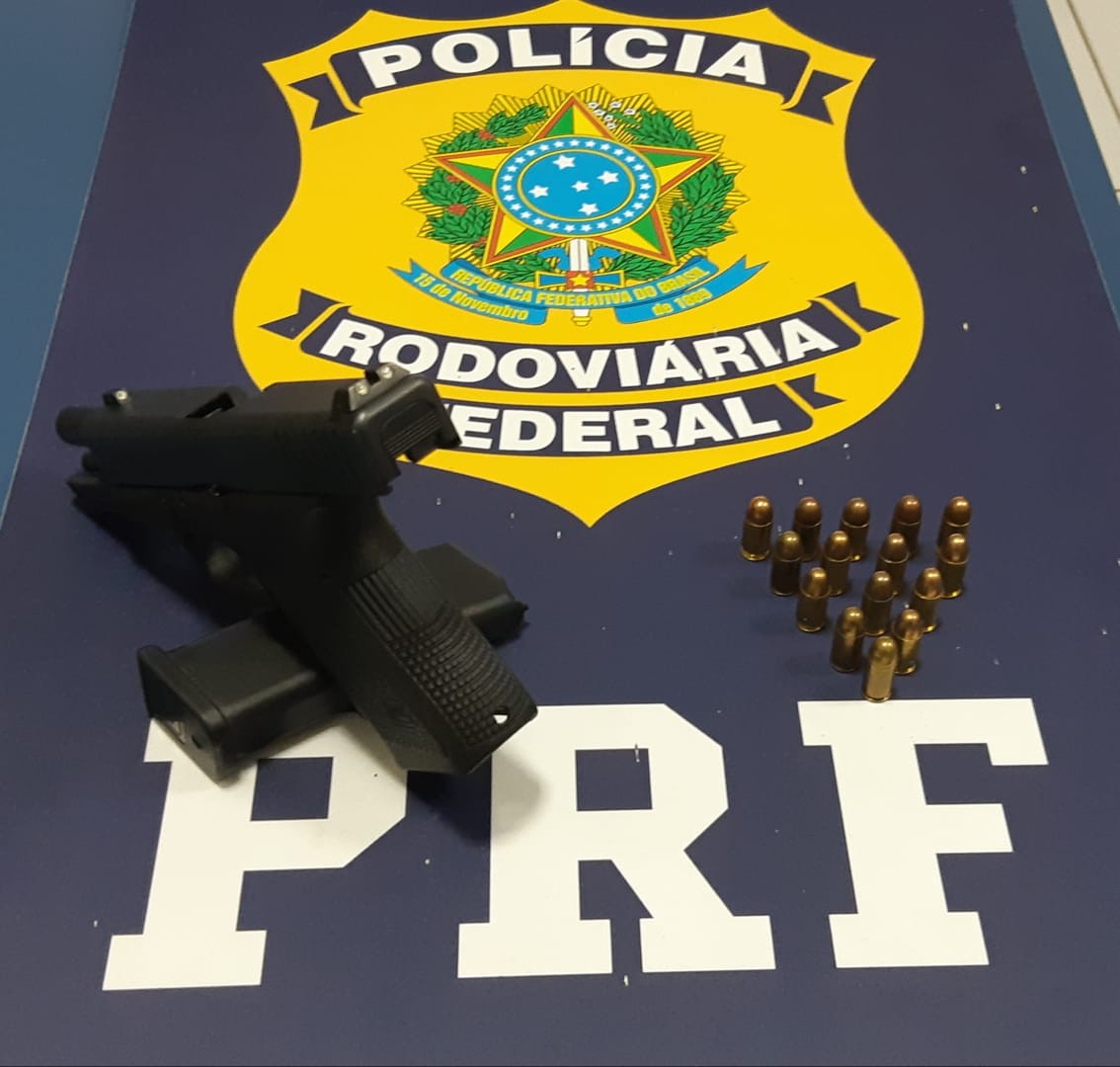 Motorista é preso na BR-376 por porte ilegal de arma de fogo