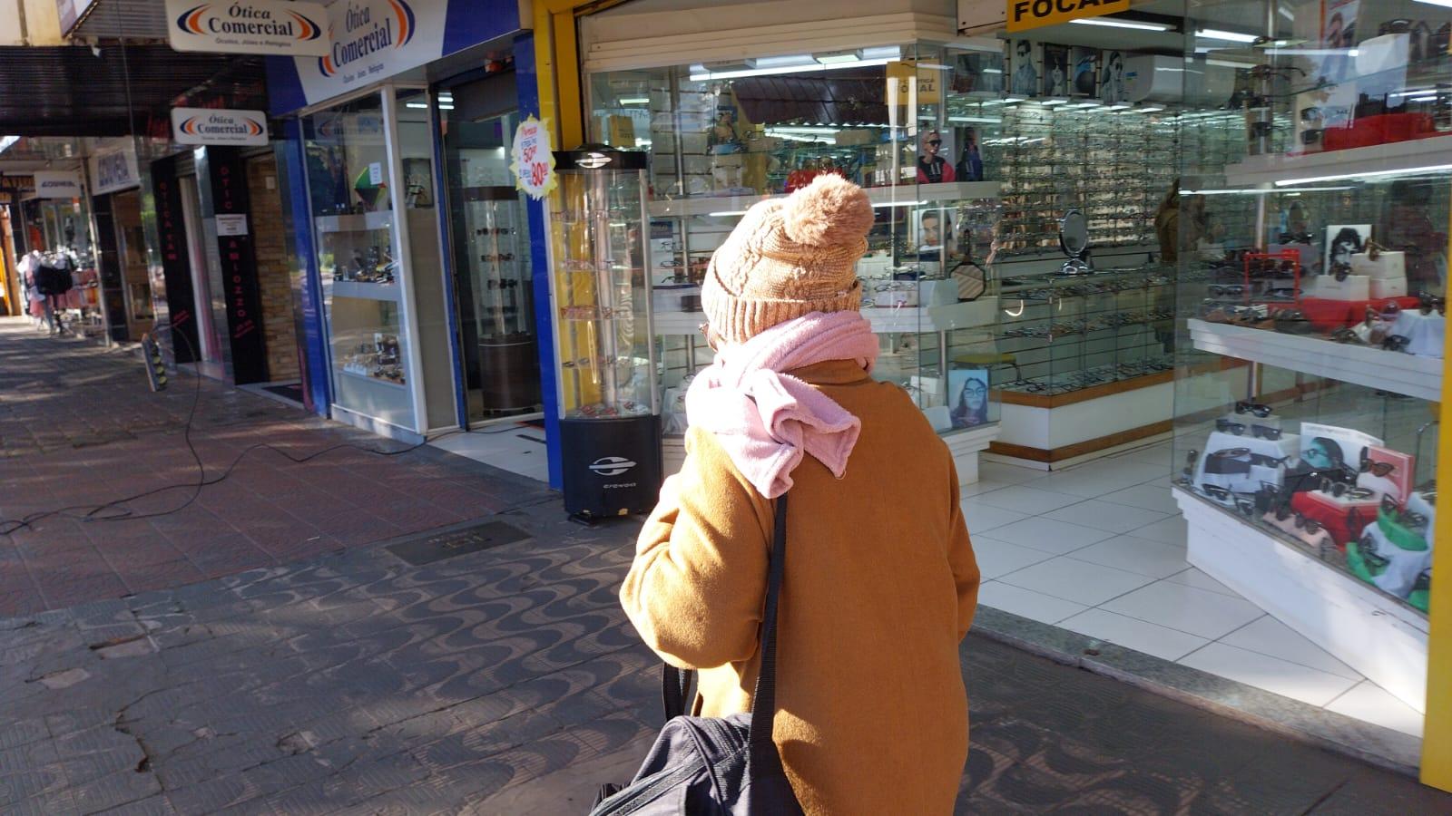 Sensação térmica nesta terça-feira (24) em Maringá chegou a -1,3ºC