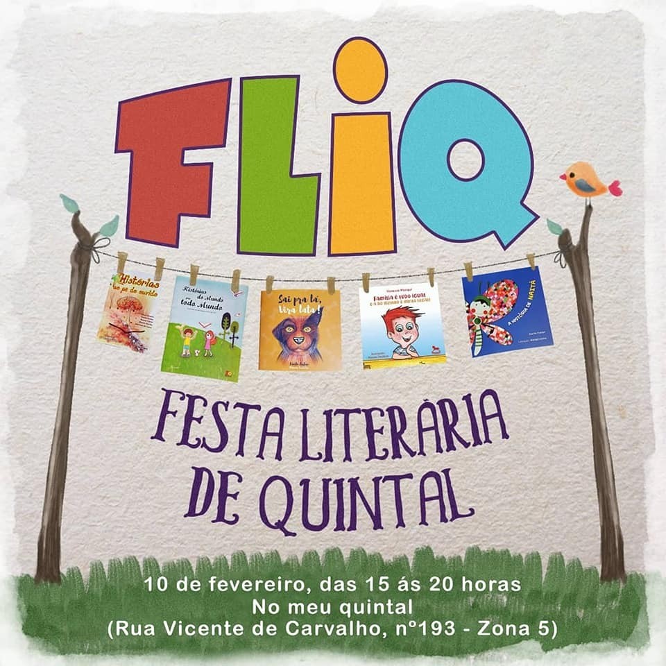 Contação de histórias e lançamentos de livros fazem parte da Fliq