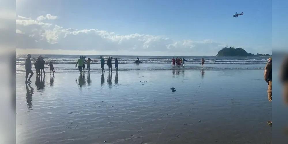 Corpo de jovem desaparecido após afogamento é localizado em Guaratuba