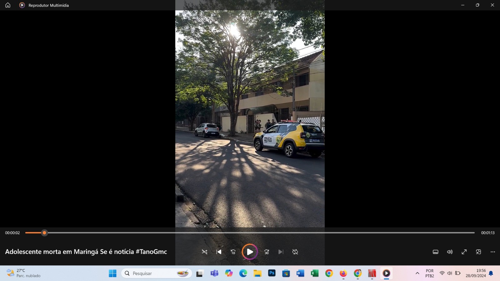 Adolescente é morta a tiros quando embarcava em carro de aplicativo