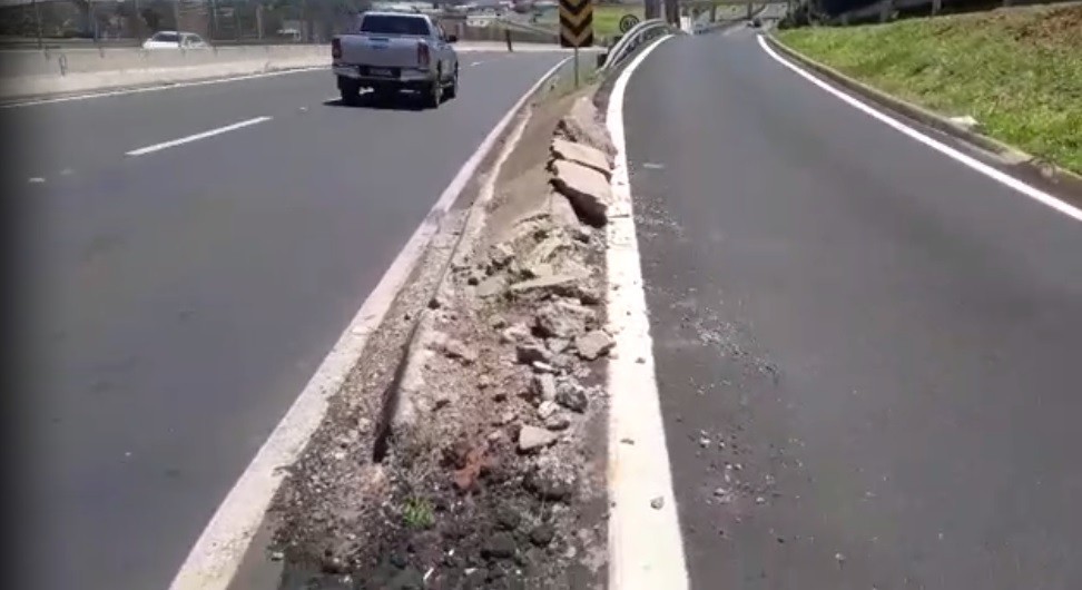 Ouvinte pede conserto de trecho danificado da BR-376, em Mandaguaçu