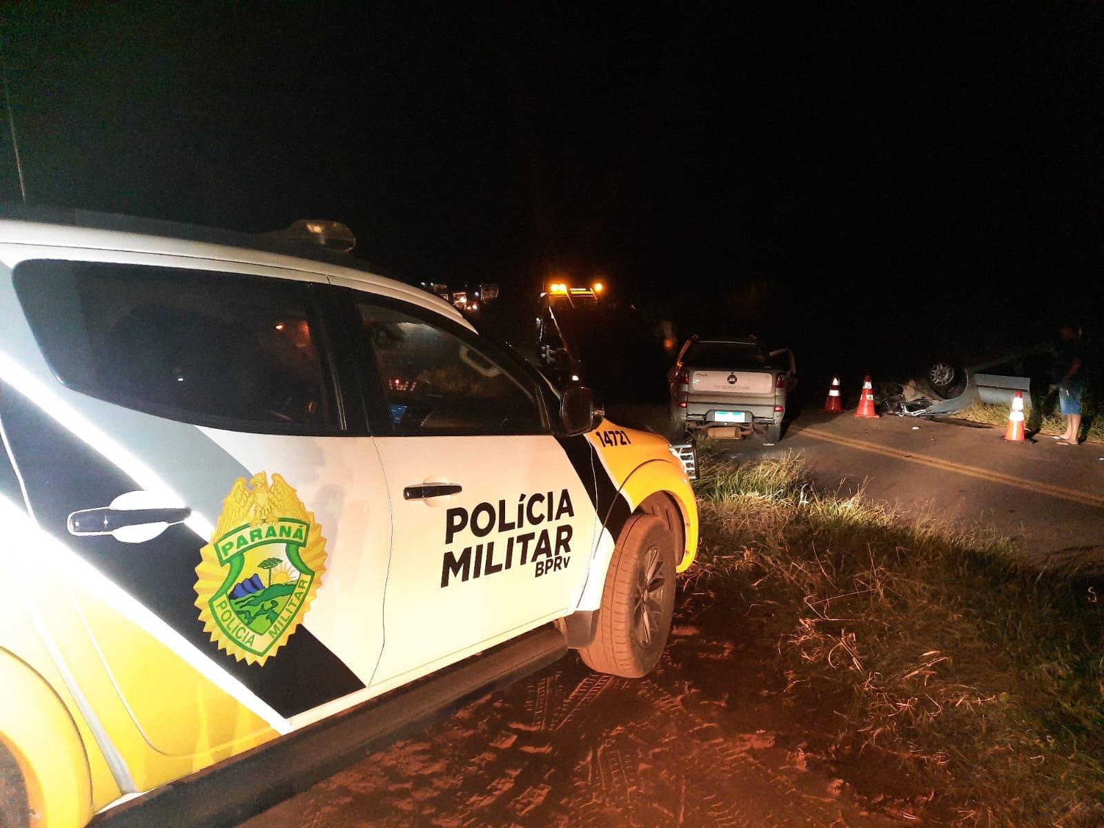 Colisão frontal deixa oito pessoas feridas em acidente na PR-558