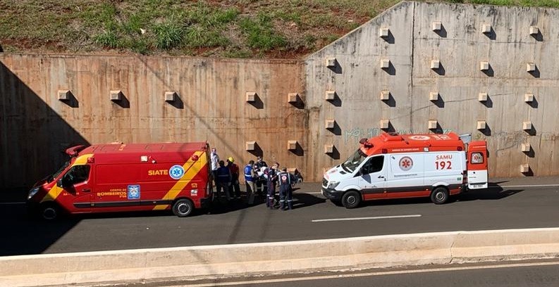 Casal fica ferido em acidente no Contorno Norte