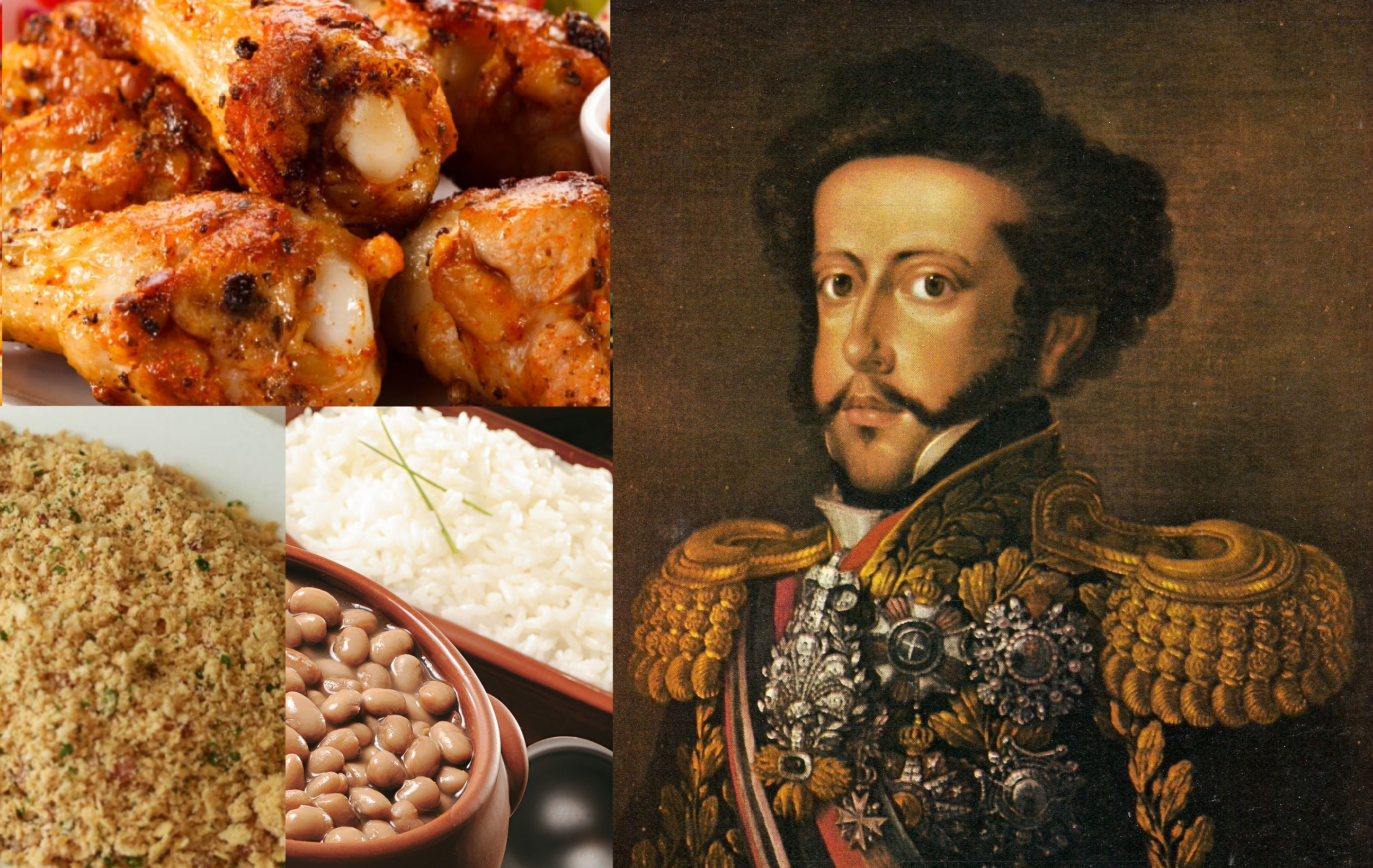 D. Pedro I gostava mesmo era de arroz, feijão, farinha e frango à passarinho