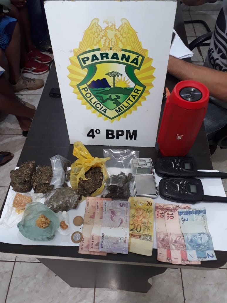 Dois adultos e cinco menores de idade são detidos por tráfico em Maringá
