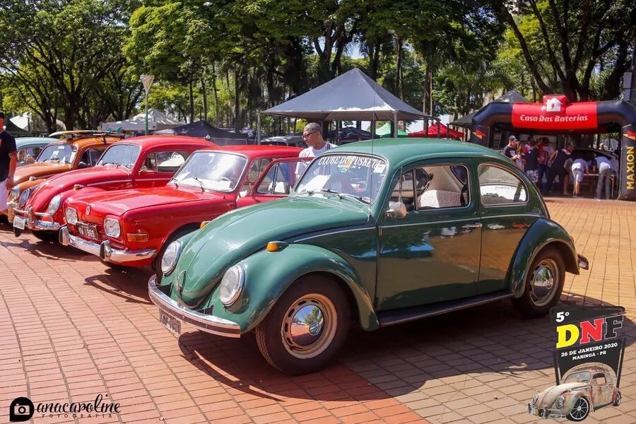 Encontro reúne Fuscas e outros carros antigos em Maringá nesse domingo (23)