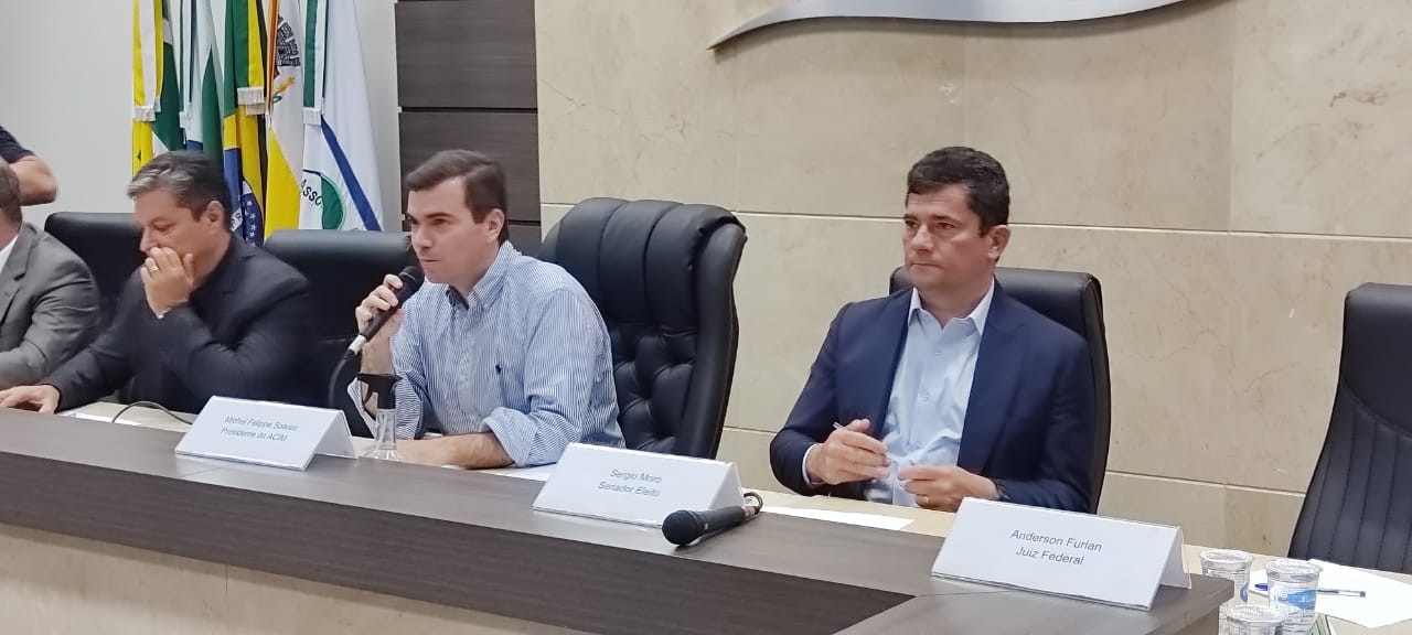 Senador eleito Sergio Moro se reúne com empresários em Maringá