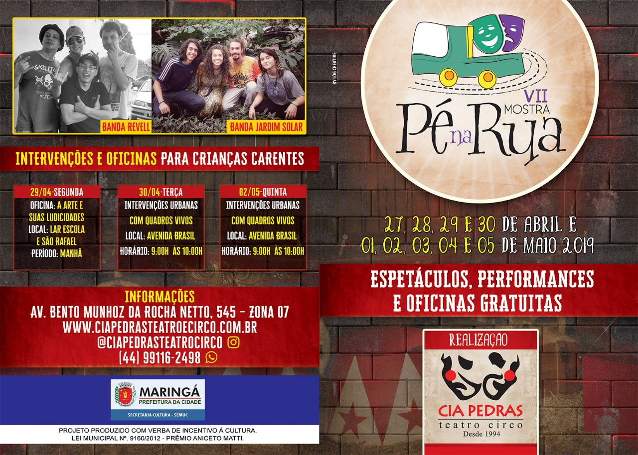 Evento promete uma semana de arte em Maringá