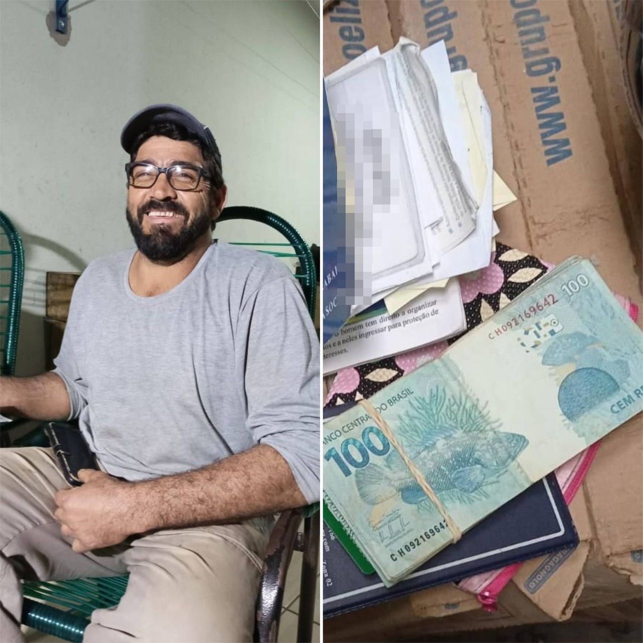 Pedreiro de Paiçandu que achou R$ 5,4 mil e devolveu estava sem trabalhar e com muitas dívidas: ‘água, luz e prestações atrasadas’