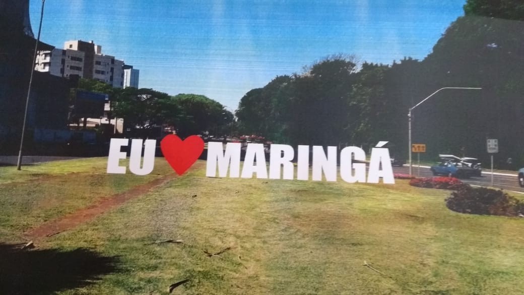 Letreiro “Eu Amo Maringá” será instalado perto do Parque do Ingá