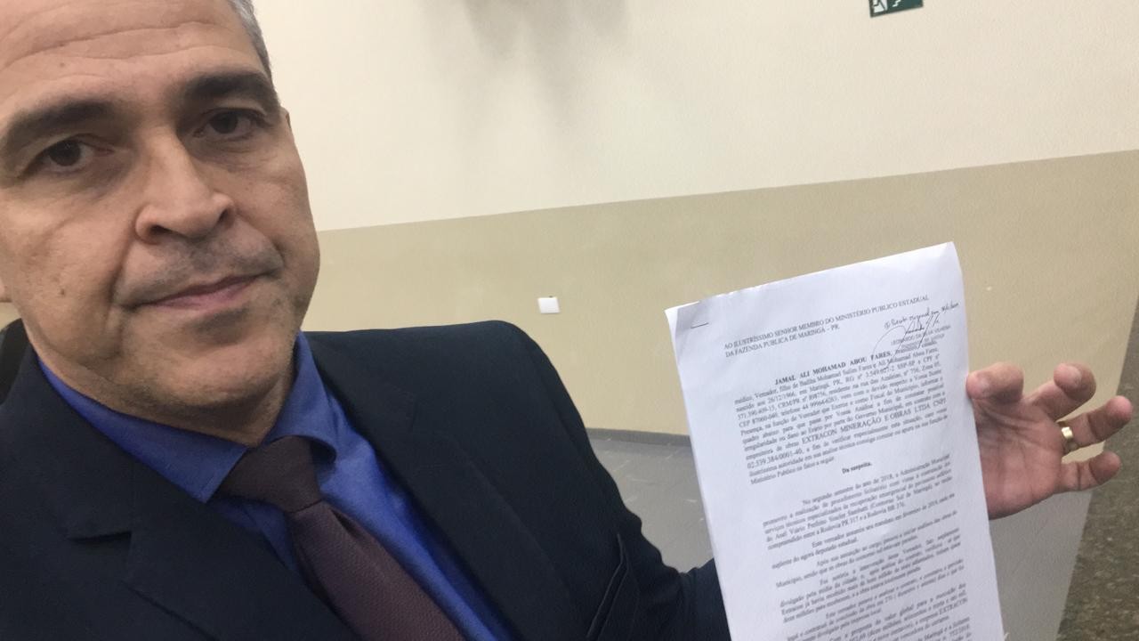 Vereador denuncia obra do Contorno Sul ao Ministério Público