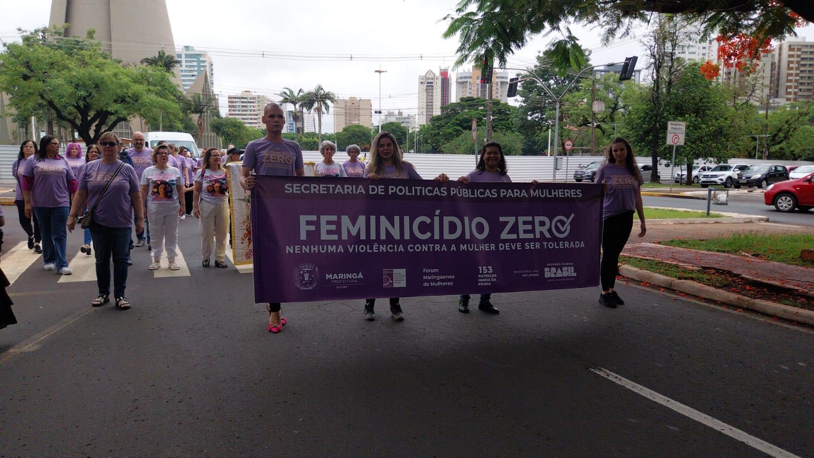 Caminhada marca luta pelo Feminicídio Zero