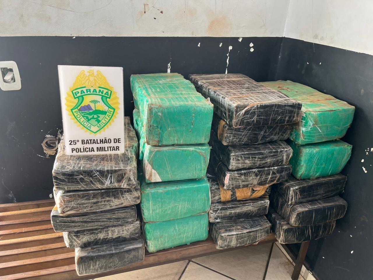 Polícia apreende 211 kg de maconha em área rural