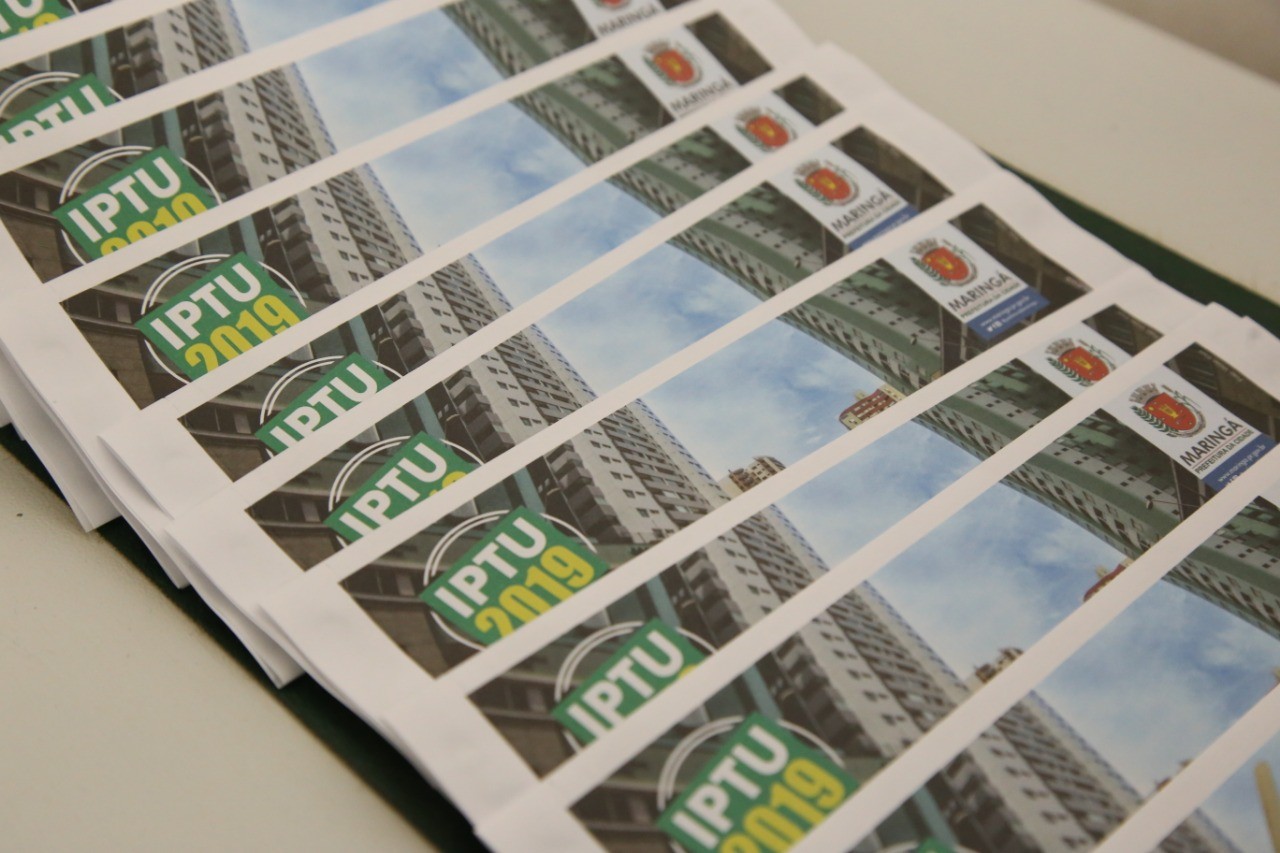 Expectativa do IPTU 2019 é de R$ 180 milhões em Maringá