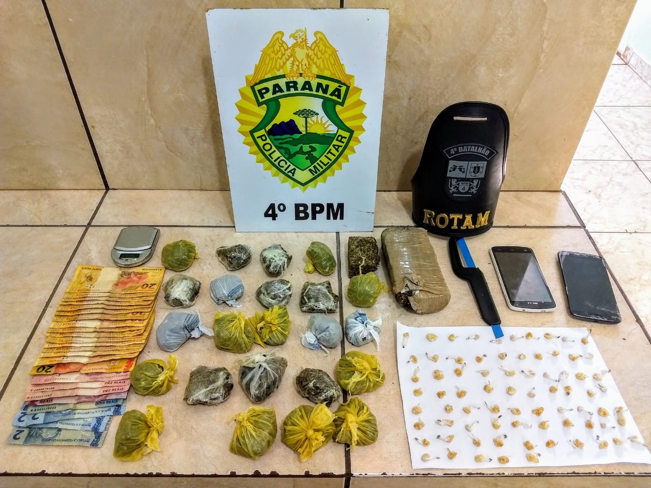 Polícia desarticula ponto de tráfico no Jardim Alvorada