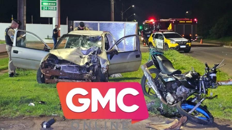 Motociclista sofre três paradas cardíacas após acidente no Contorno Sul de Maringá