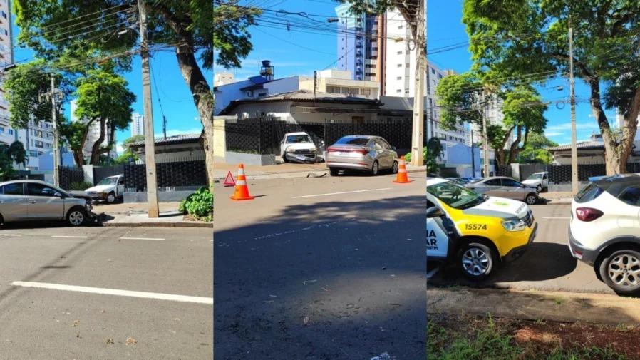 Carro invade casa e criança fica ferida no centro de Maringá
