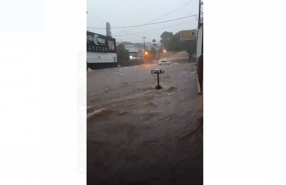 Chuva forte e rápida atinge Nova Esperança e deixa estragos
