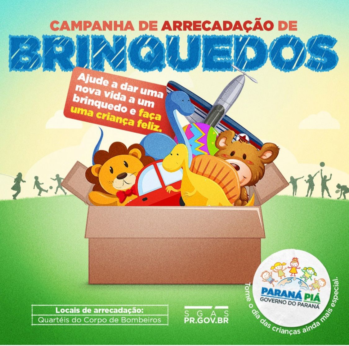 Corpo de Bombeiros arrecada brinquedos para doação em Maringá