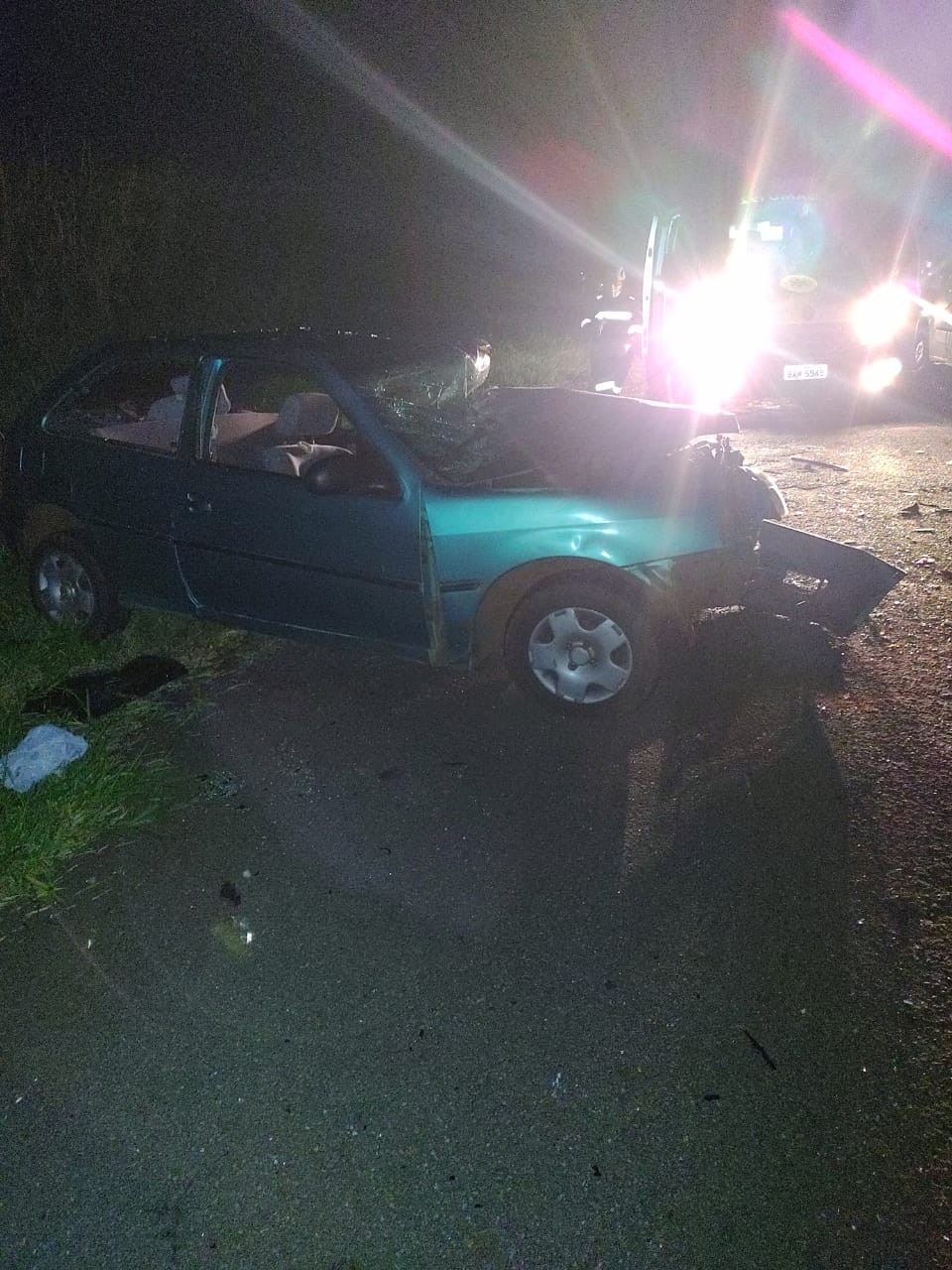 Condutor morre e três pessoas ficam feridas em colisão na PR-458